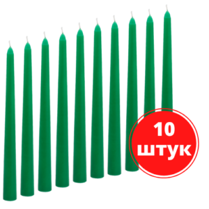 Античная свеча зелёная