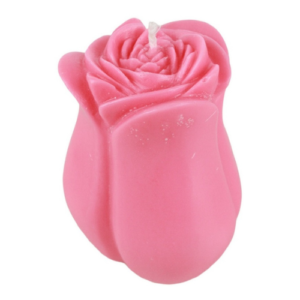 Свеча «Бутон розы» розовая